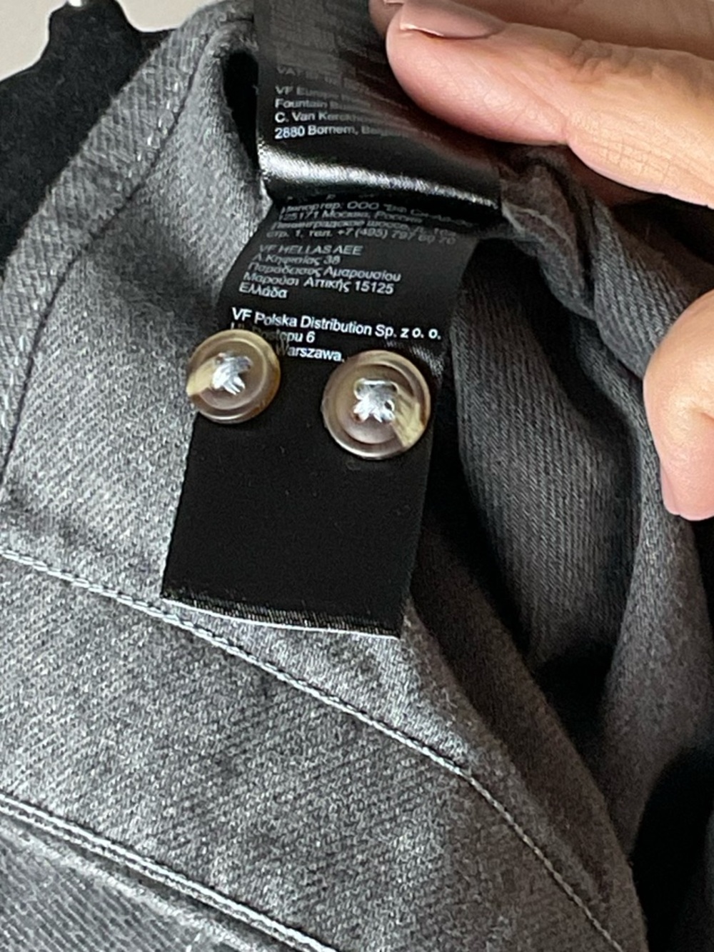 The North Face Men’s Gray Flannel Button-Down Shirt Gorpcore Outdoors Utility L - Picture 7 of 12